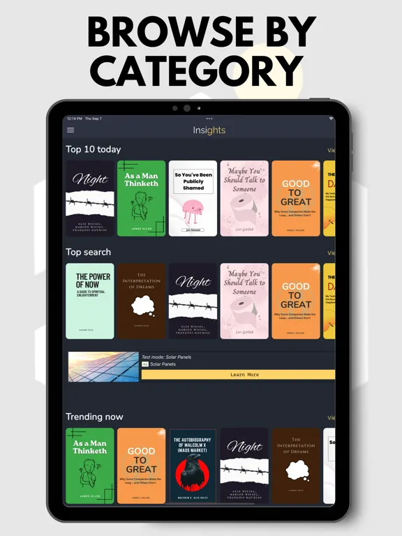 Insights: Ideas, Summaries iPad  Ekran Görüntüleri